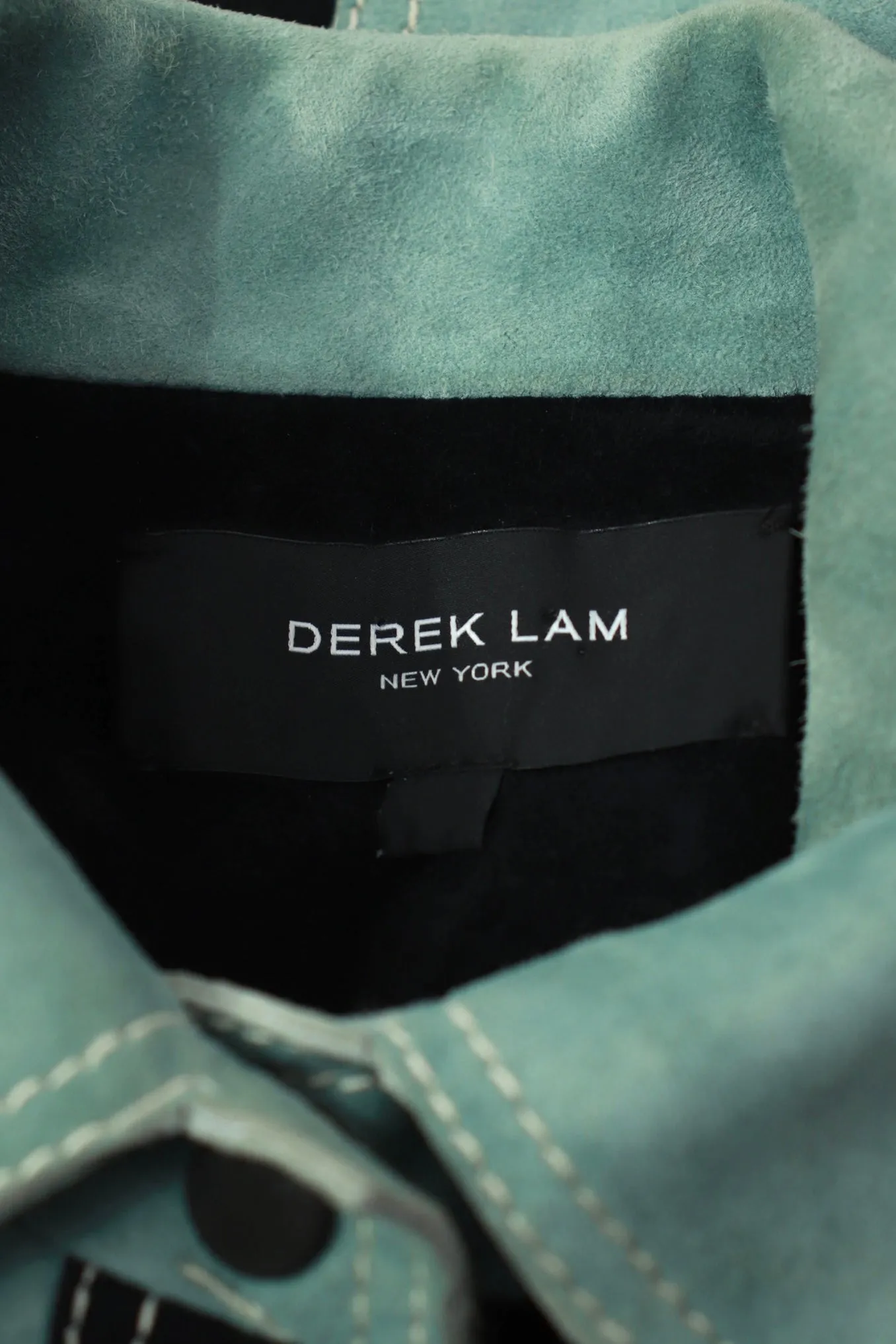 Derek Lam Suede Patchwork Shirt