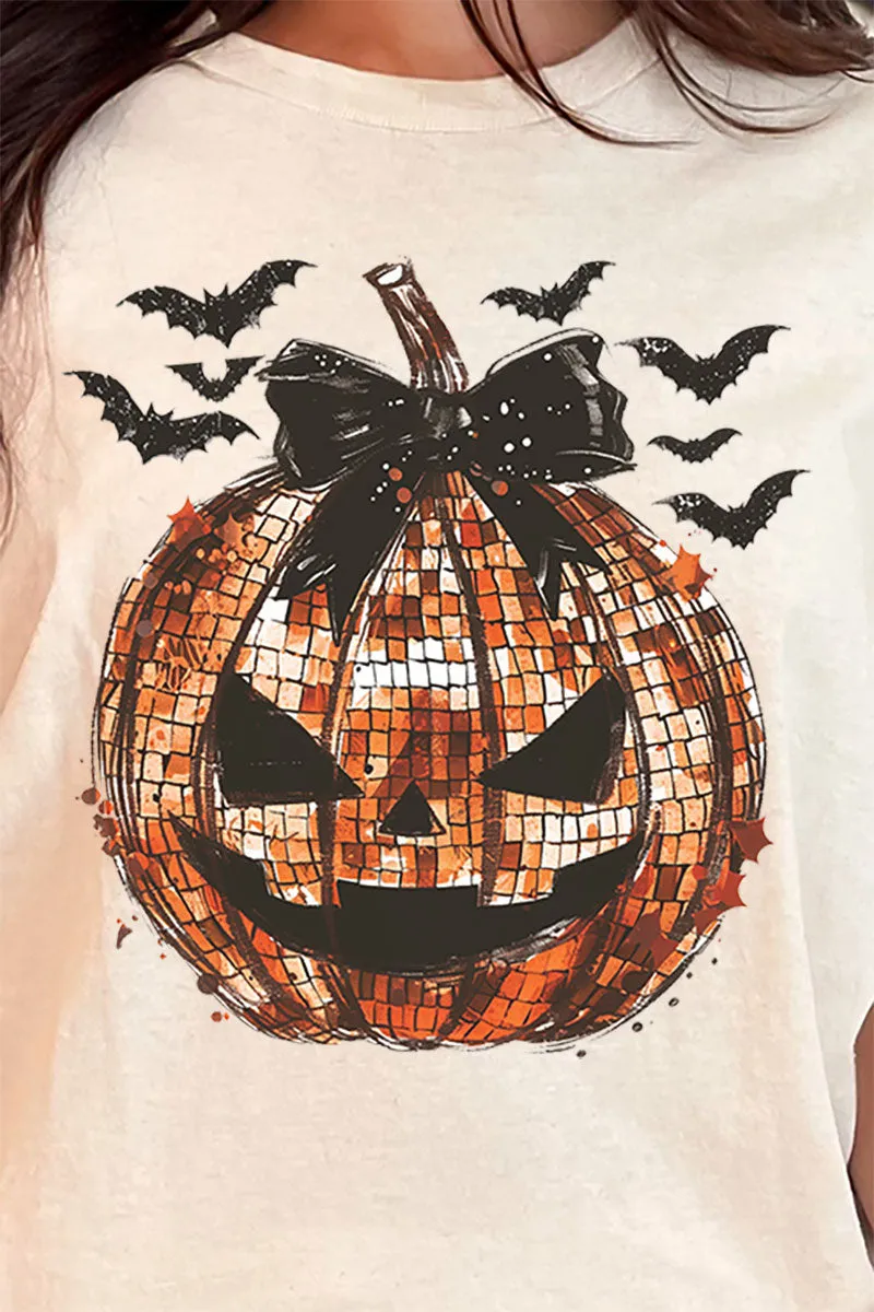 Disco Jack-O-Lantern Short Sleeve Relaxed Fit T-Shirt