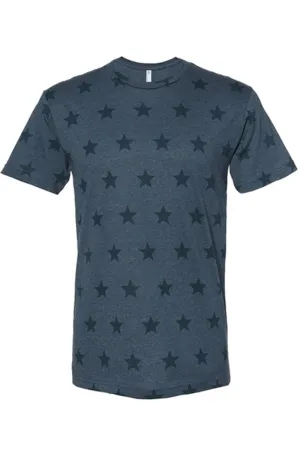 Distressed USA Unisex Five Star Tee
