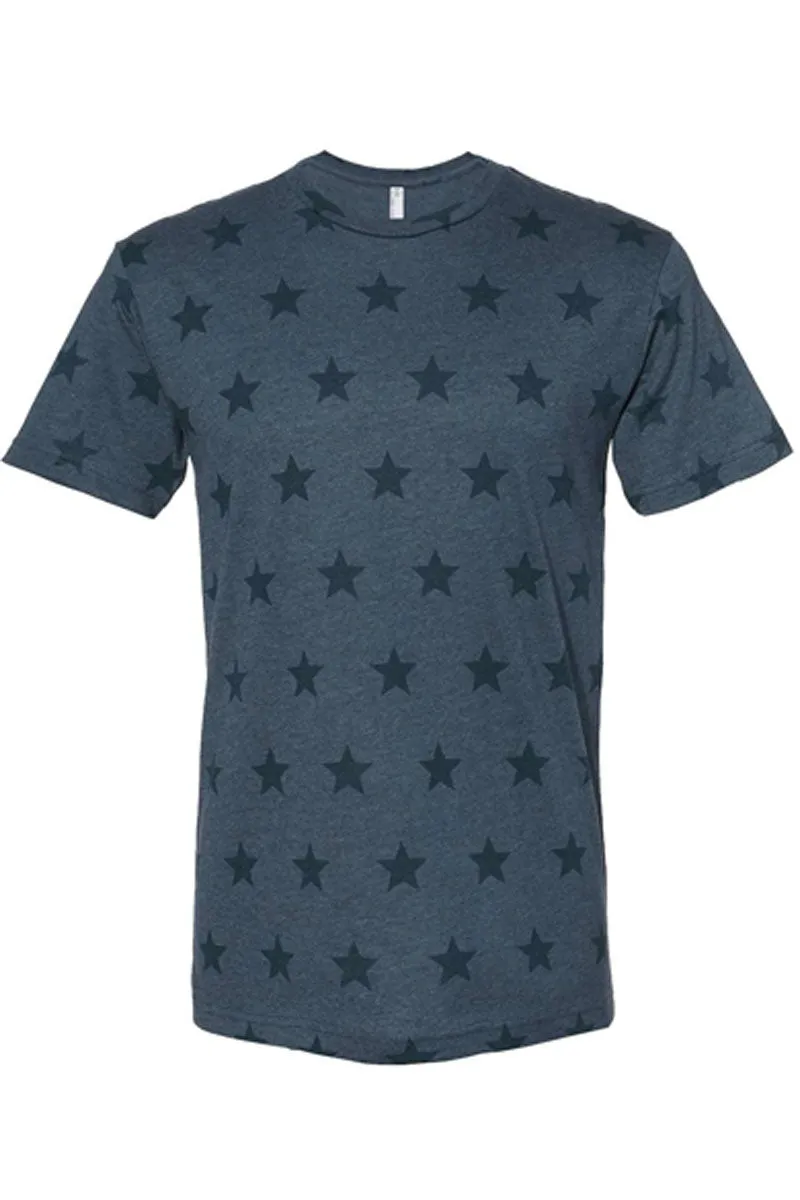 Distressed USA Unisex Five Star Tee