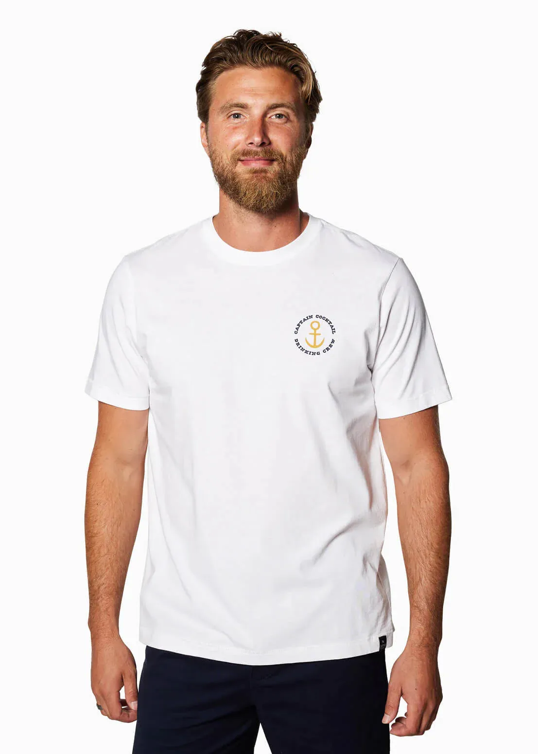 Drinking Crew Short Sleeve Shirt White