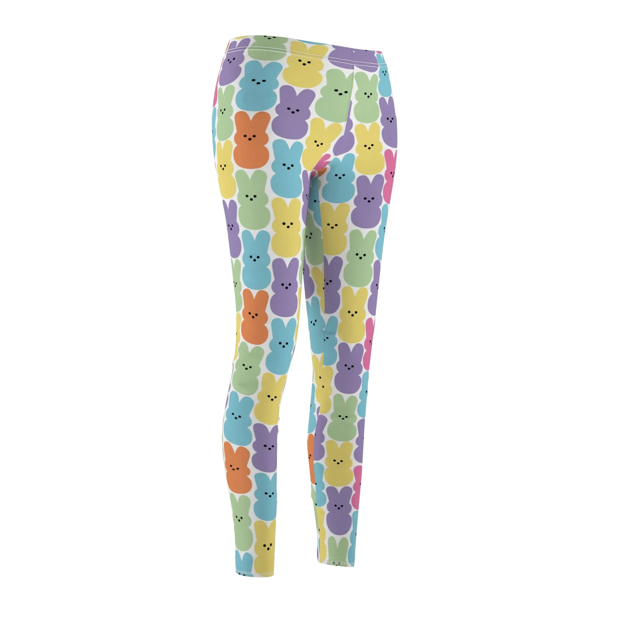 Easter Bunny Peeps Womens Leggings Stretch Pants - Saiko Studio