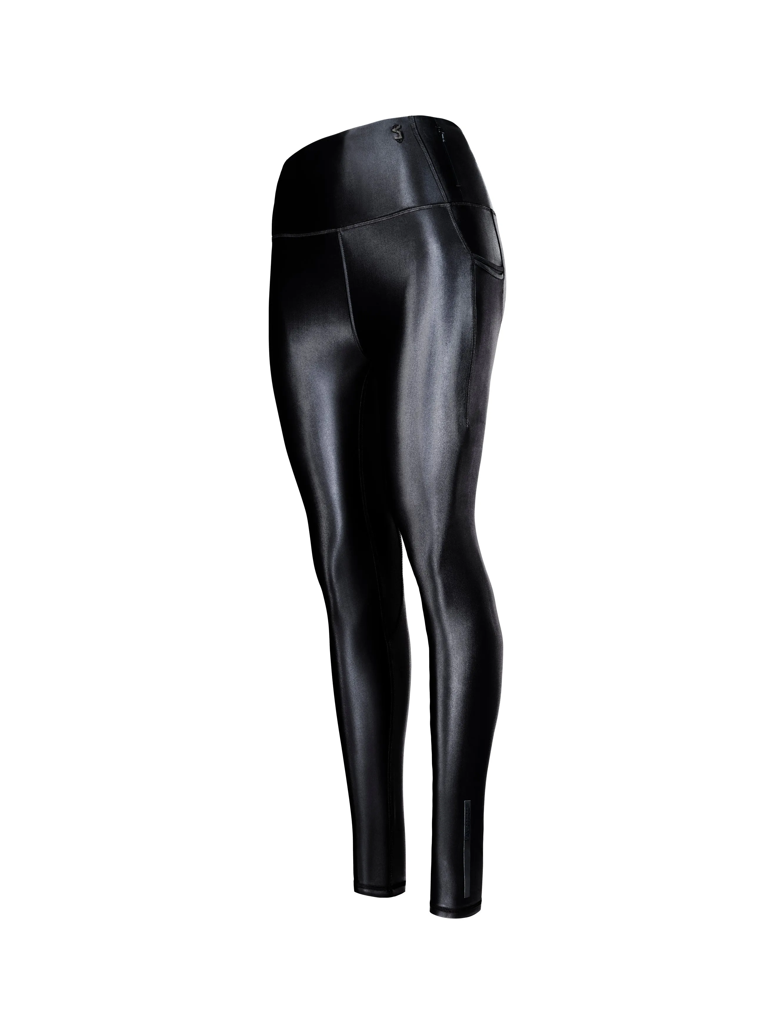 EMILY LEGGINGS IN BLACK | BLACK SHINE