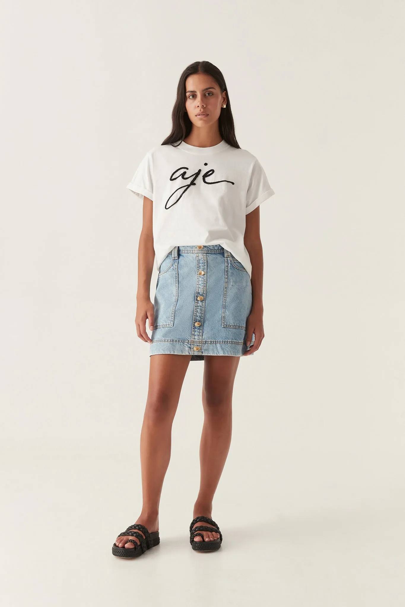 Enya Embellished Slim Tee