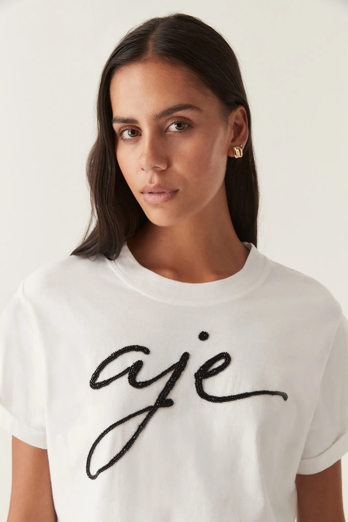 Enya Embellished Slim Tee