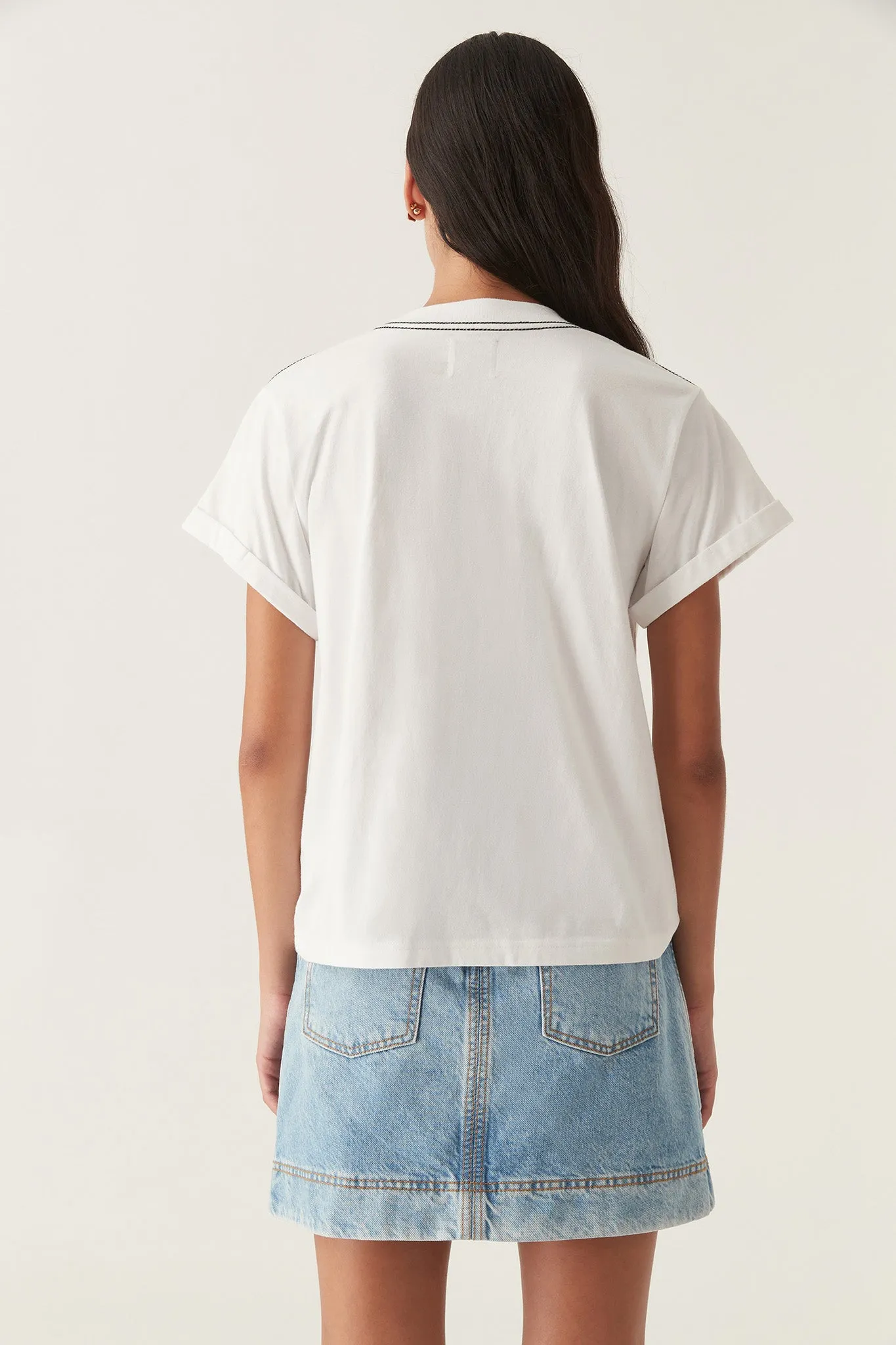 Enya Embellished Slim Tee