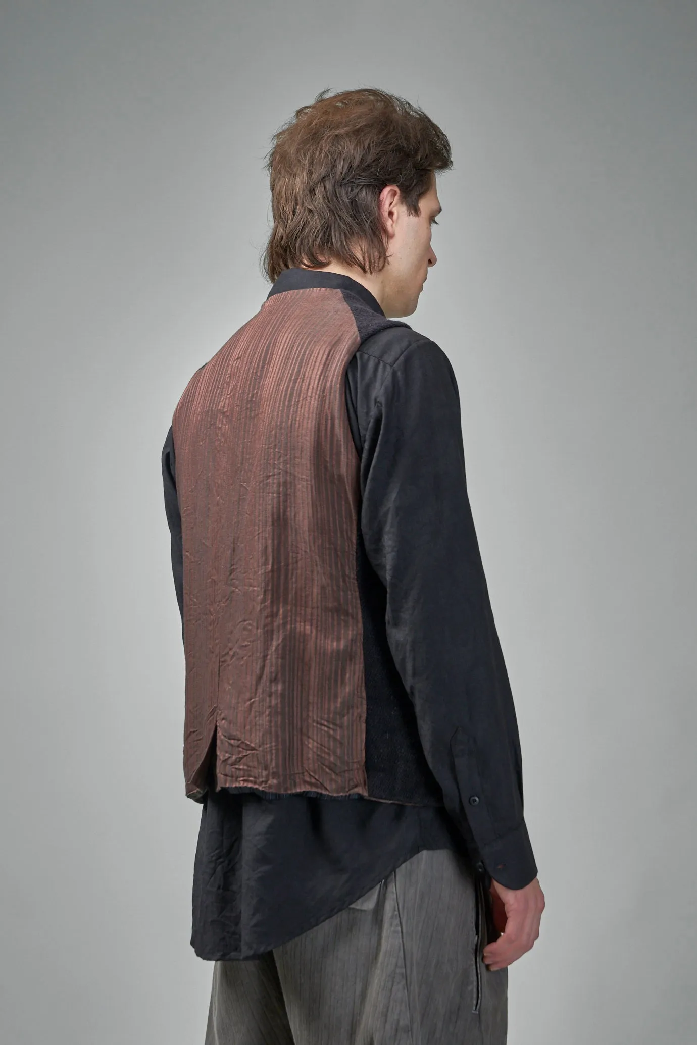 EV8J06  Handmade Single Breasted 6-Buttons Central, Single Vent Waistcoat