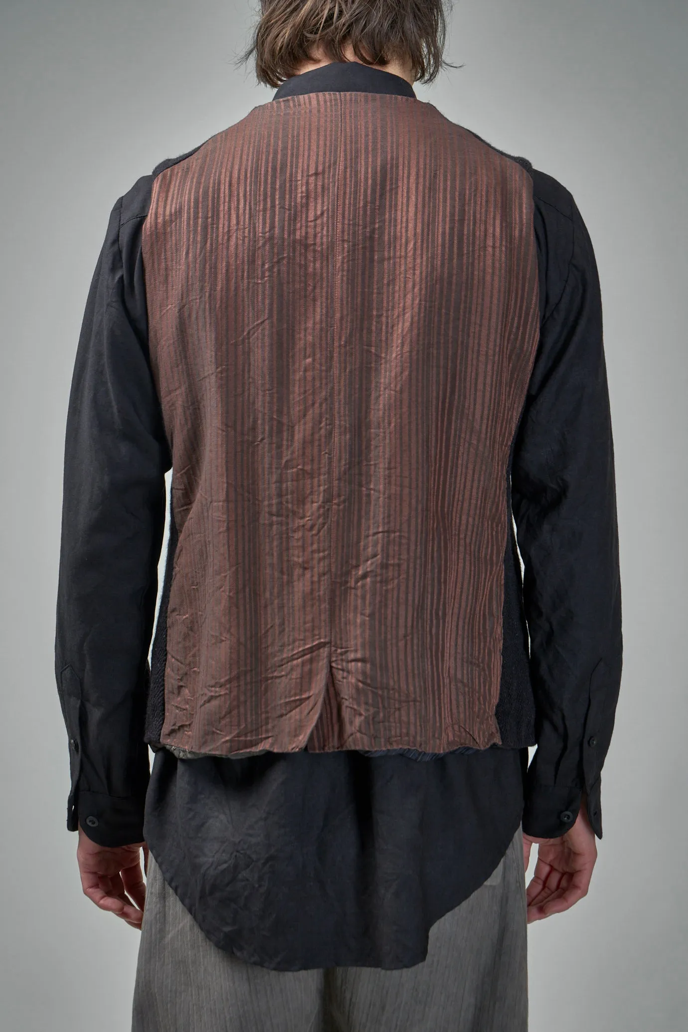 EV8J06  Handmade Single Breasted 6-Buttons Central, Single Vent Waistcoat