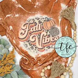 {Fall Vibes} distressed tee