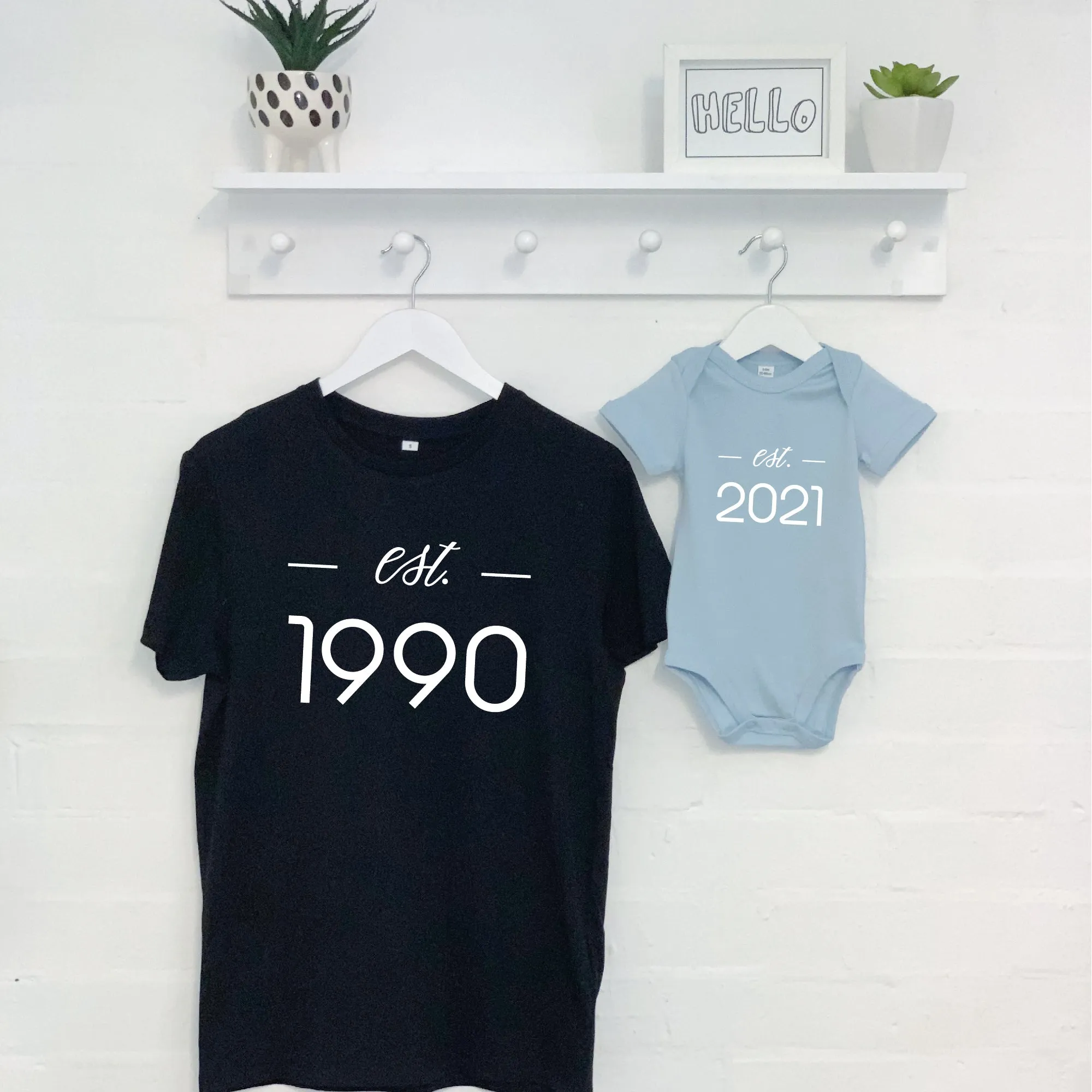 Father And Baby Established Matching Set