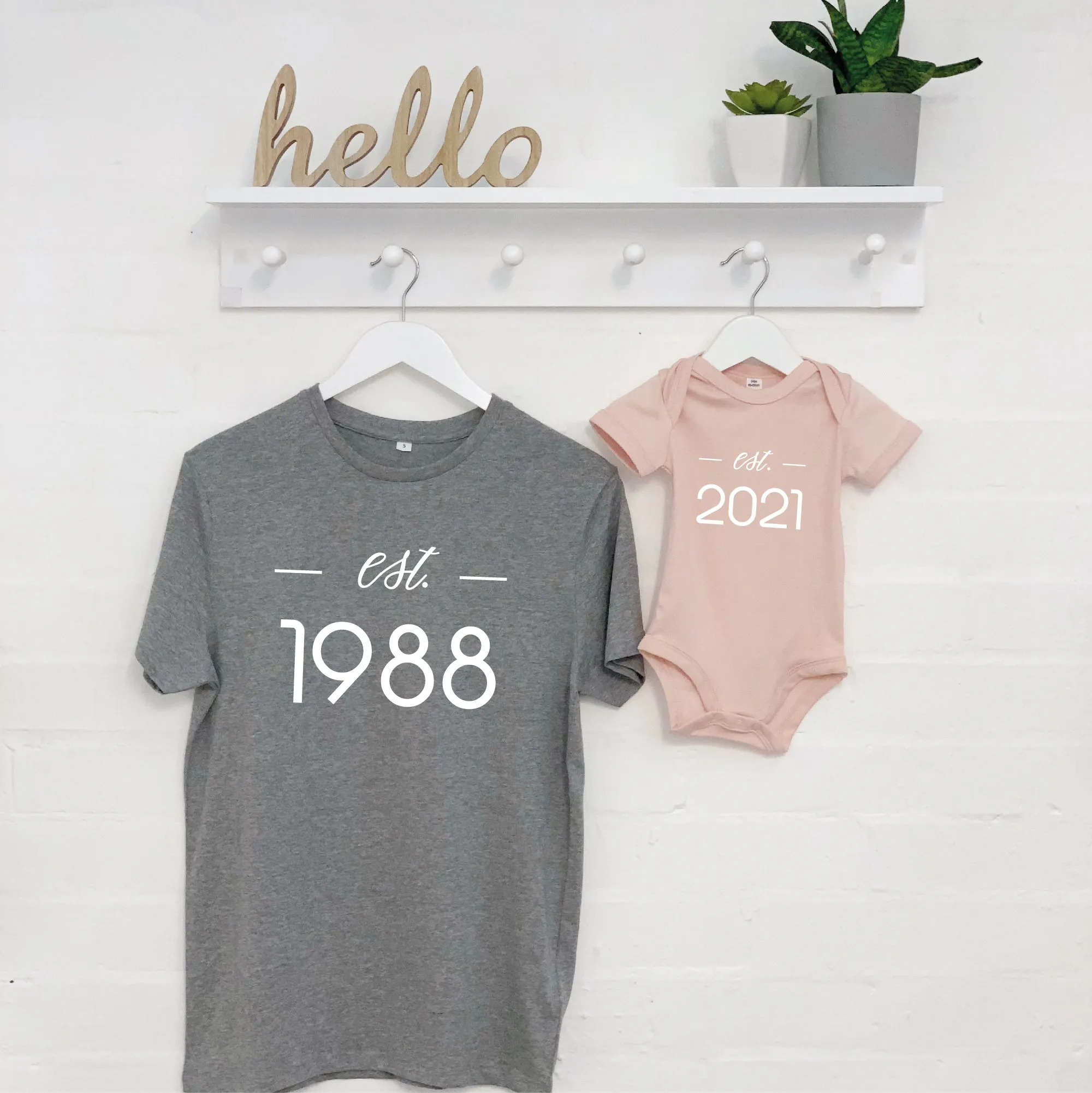 Father And Baby Established Matching Set