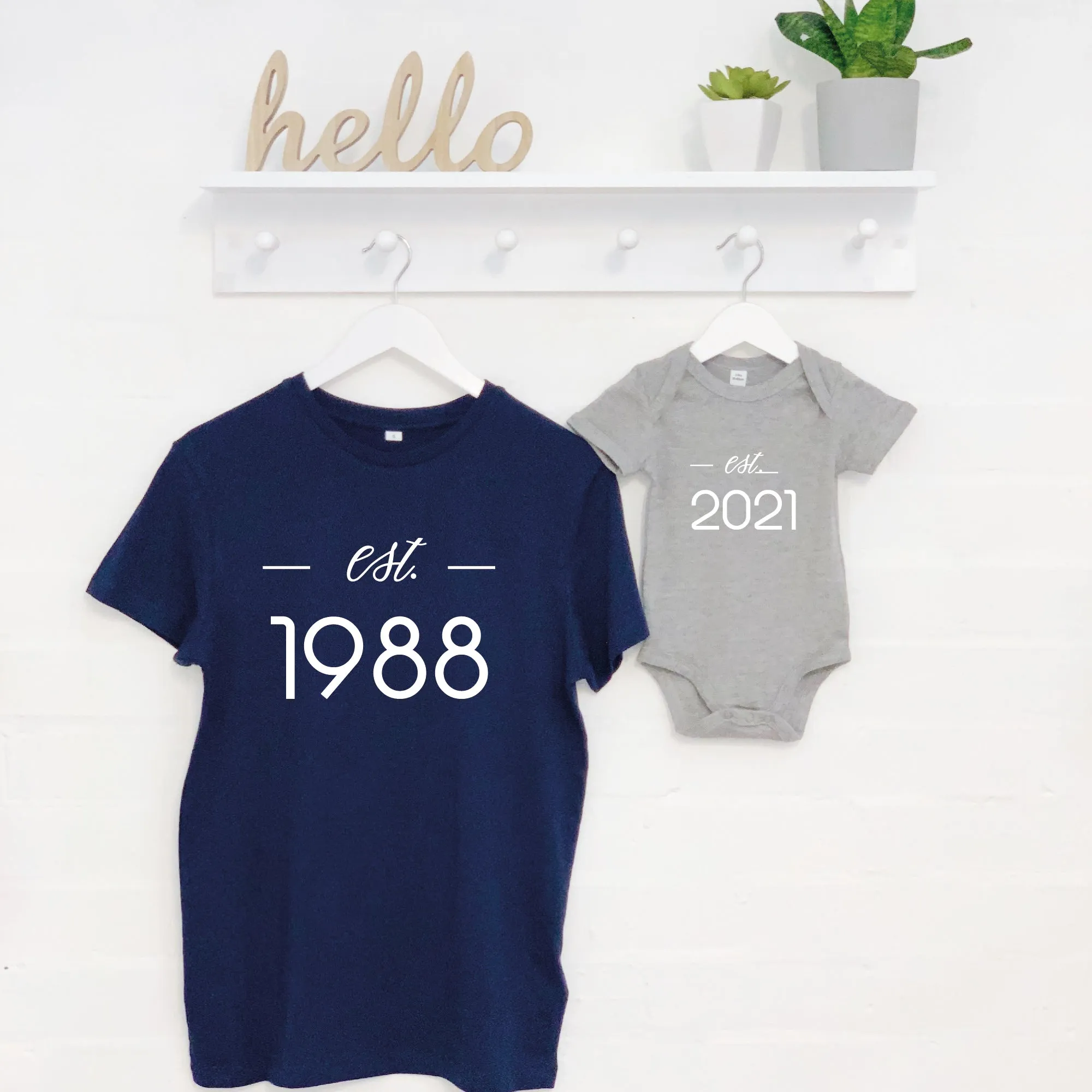 Father And Baby Established Matching Set