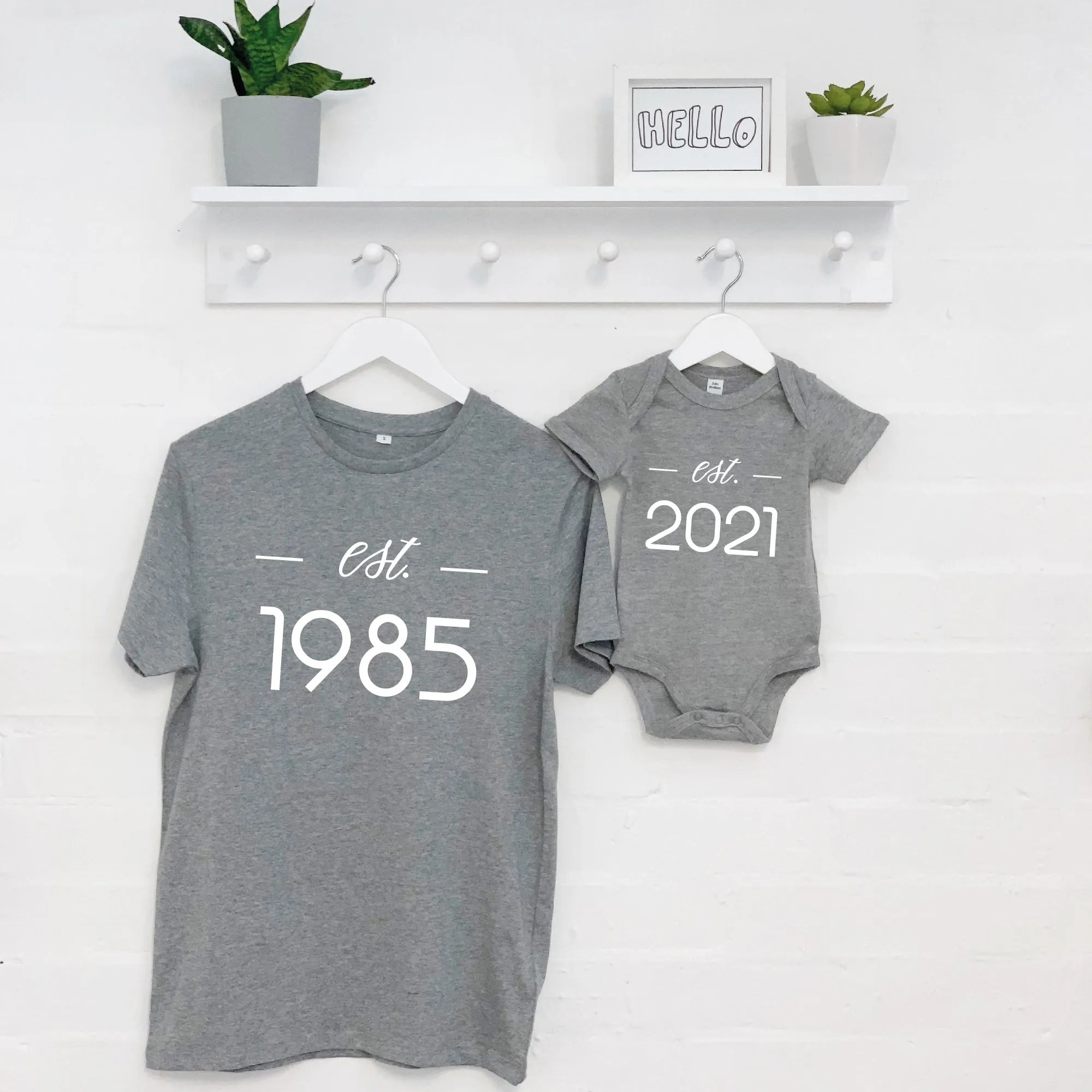 Father And Baby Established Matching Set