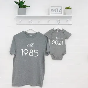 Father And Baby Established Matching Set