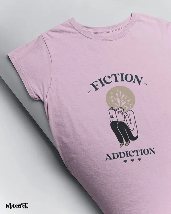Fiction addiction printed t shirts