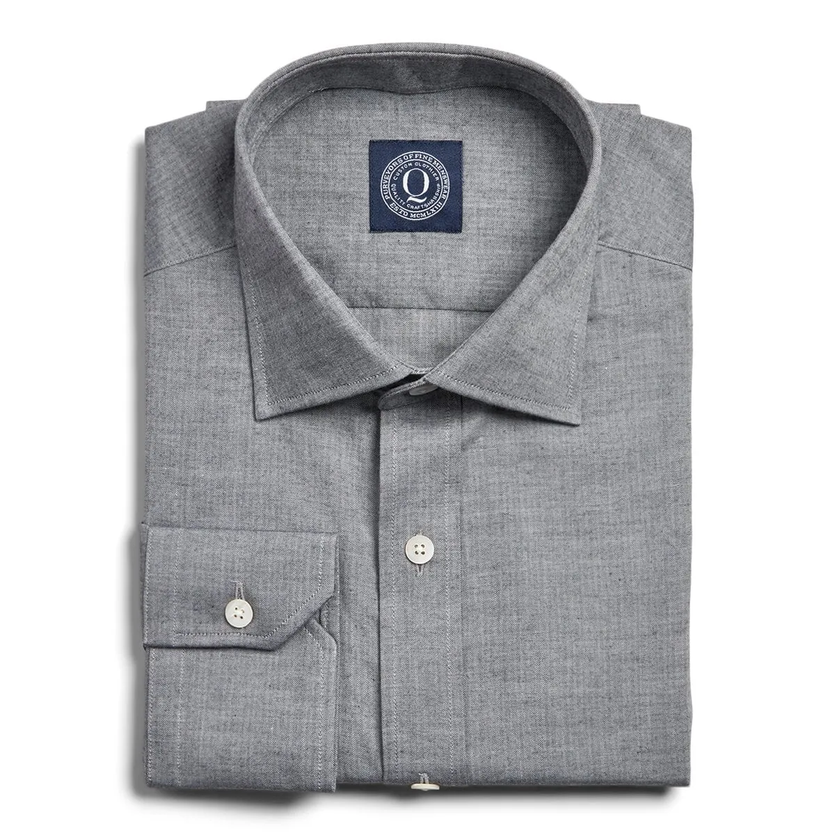 Flannel Herringbone - Grey