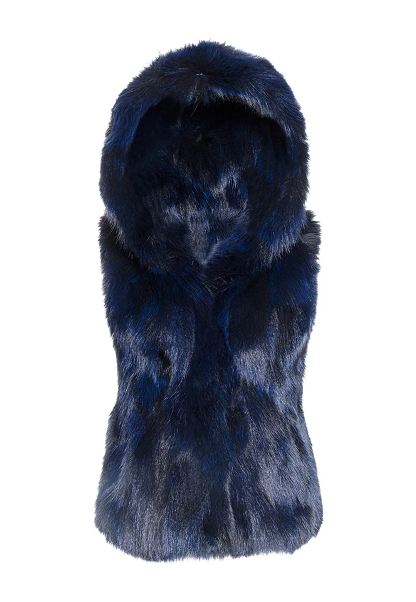 Fox Fur Vest with Hood
