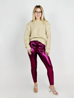 Fuchsia High Waist Leggings