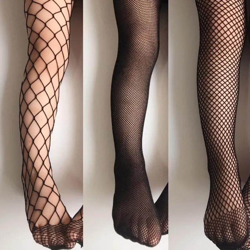 Girls Fashion Mesh Stockings Kids Baby Fishnet Stockings Black Pantyhose Tights Girl fashion stockings Tignts