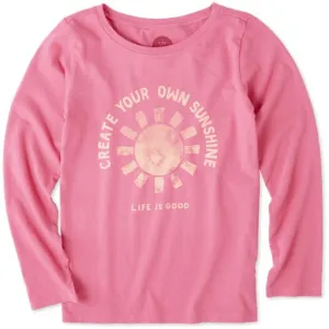 Girls L/S Crusher Tee Create Your Own Sunshine