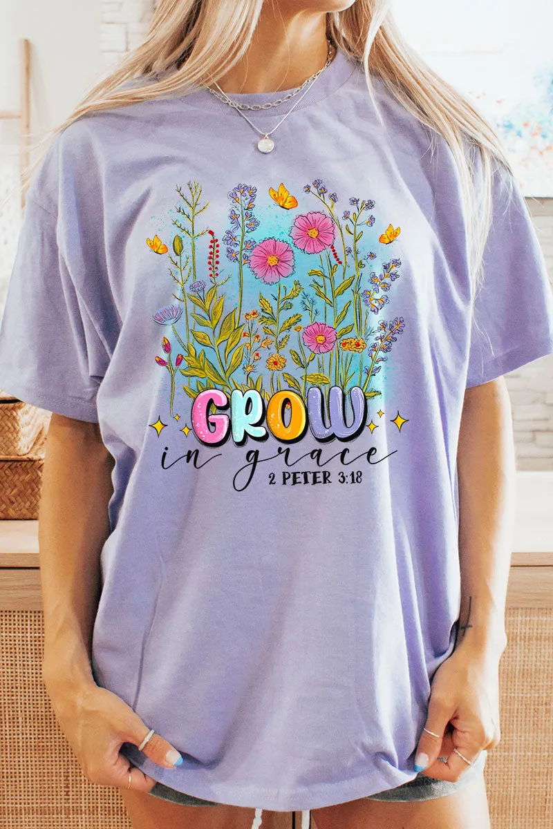 Grow In Grace Short Sleeve Relaxed Fit T-Shirt