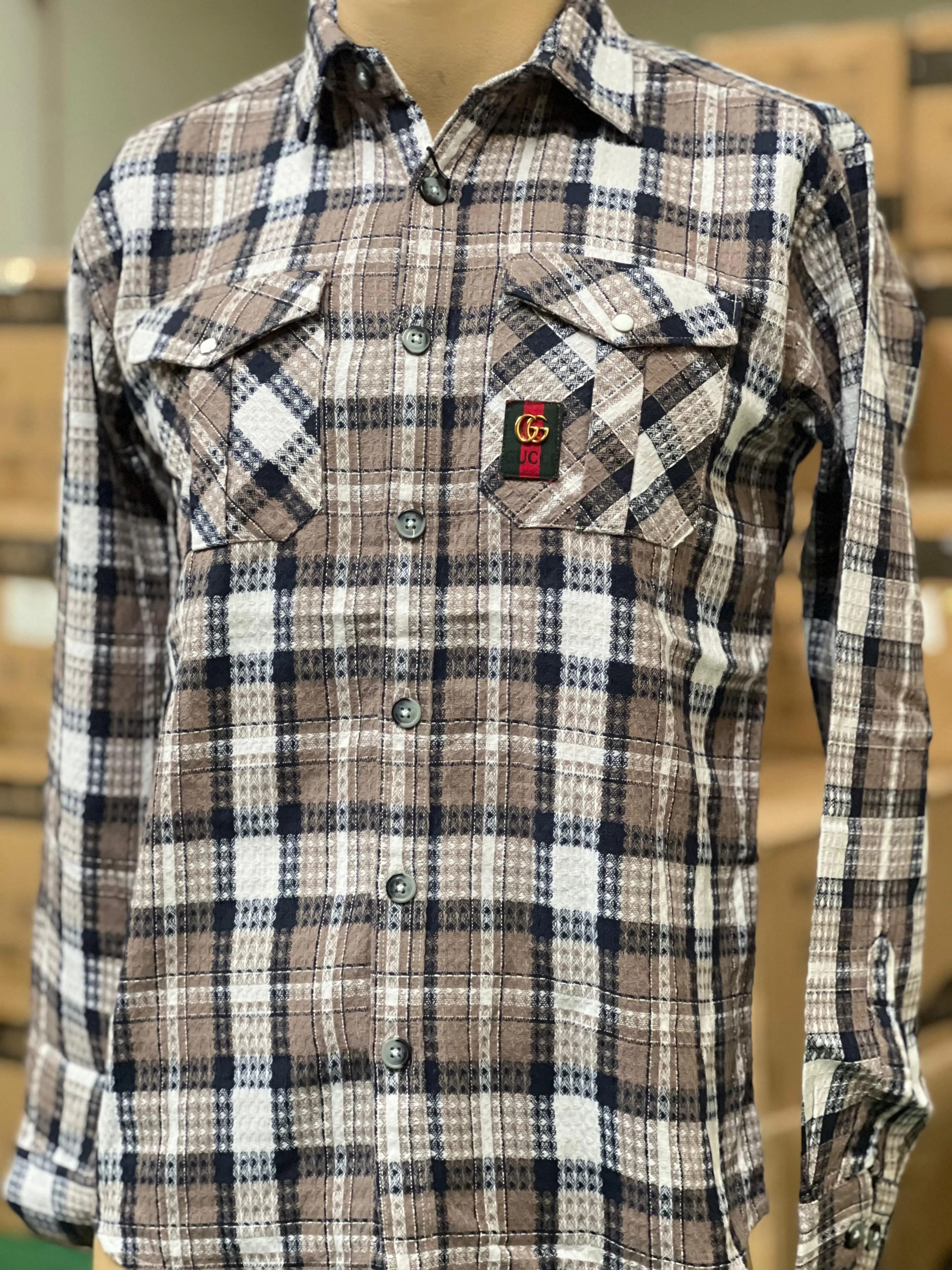 GUCCI Men's Flannel Shirts