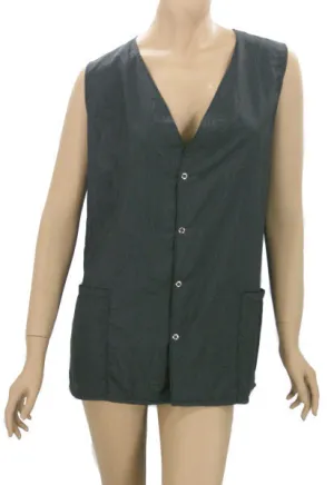 Hair Stylists Barber Vest Black Sleeveless Lightweight Nylon