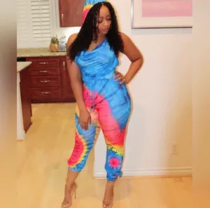 Hawaiian Blue Jumpsuit