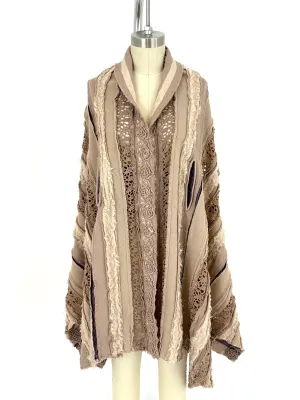 Heart HaaT Issey Miyake Wool Patchwork Vest