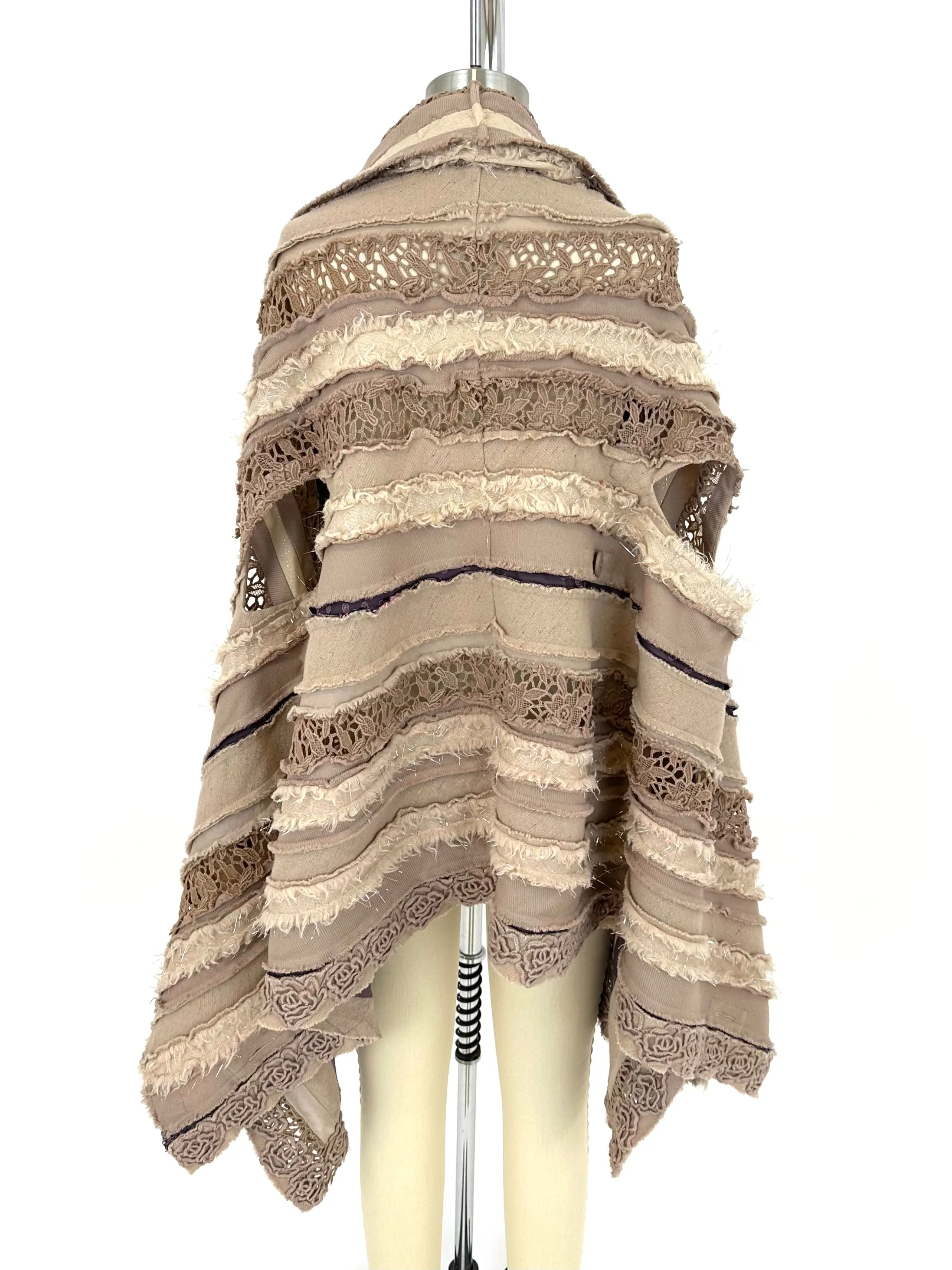 Heart HaaT Issey Miyake Wool Patchwork Vest