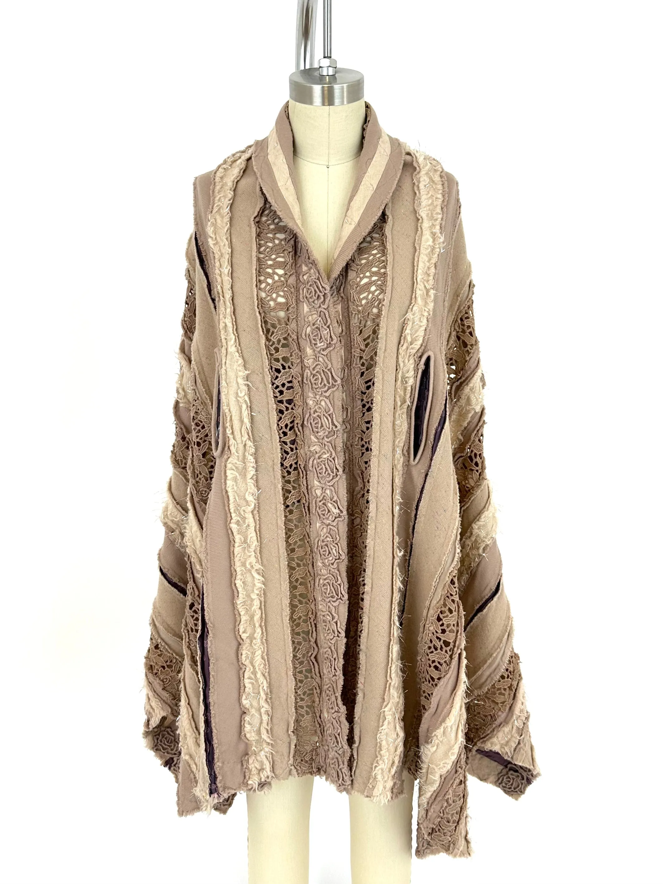 Heart HaaT Issey Miyake Wool Patchwork Vest