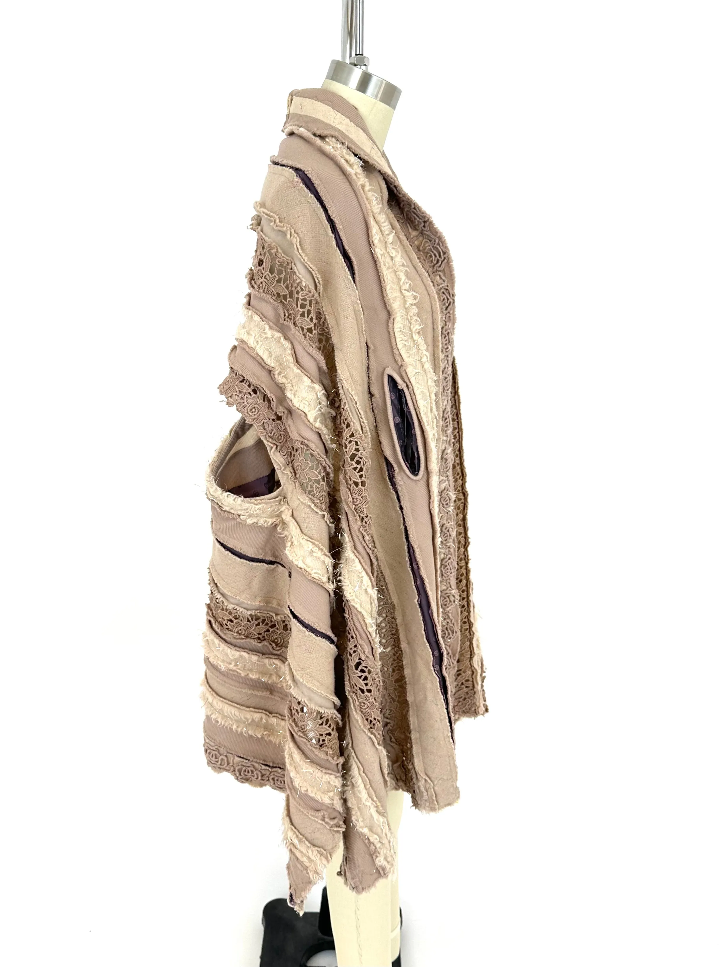 Heart HaaT Issey Miyake Wool Patchwork Vest