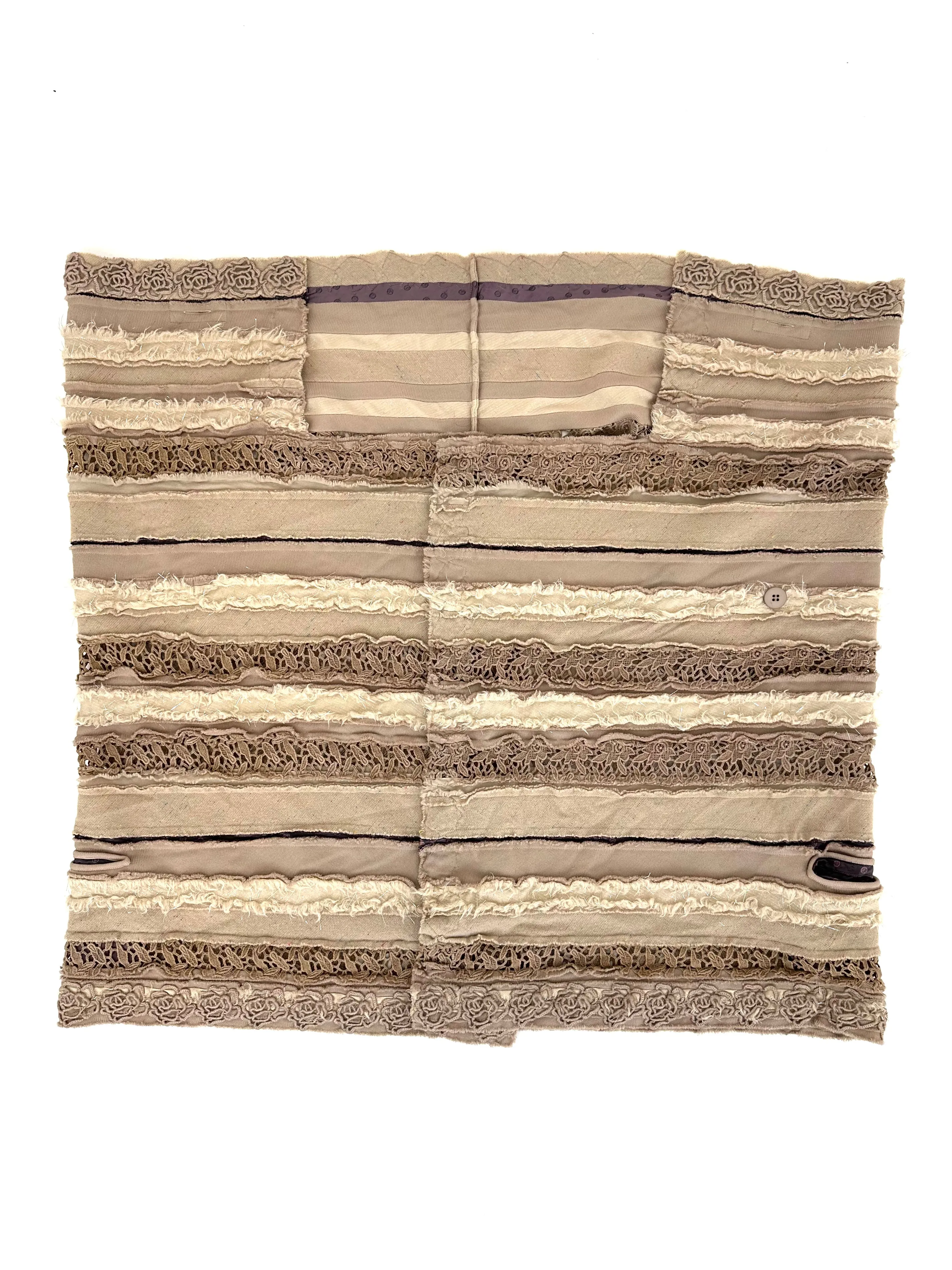 Heart HaaT Issey Miyake Wool Patchwork Vest