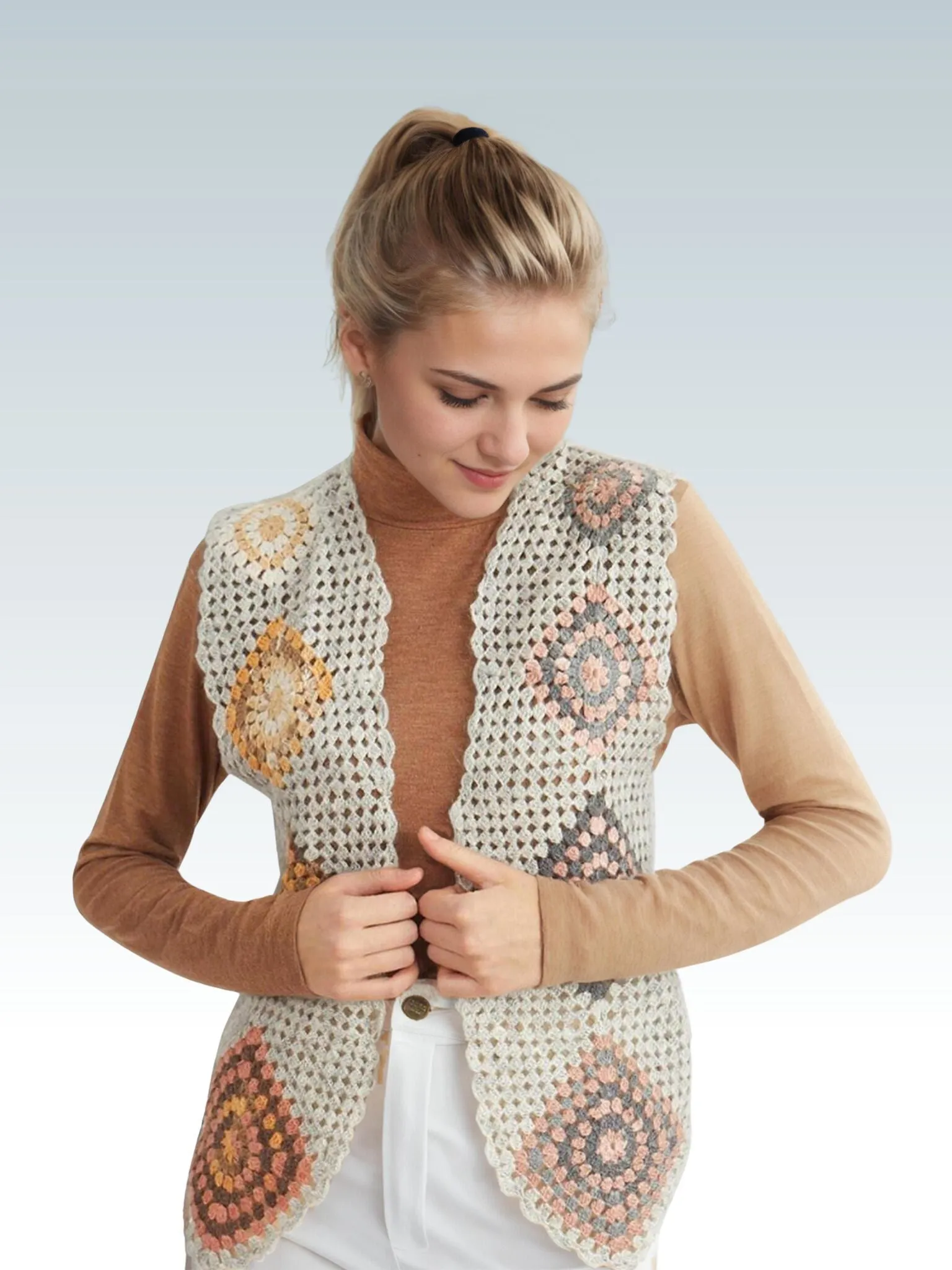 Hexagon Patchwork Harmony Vest