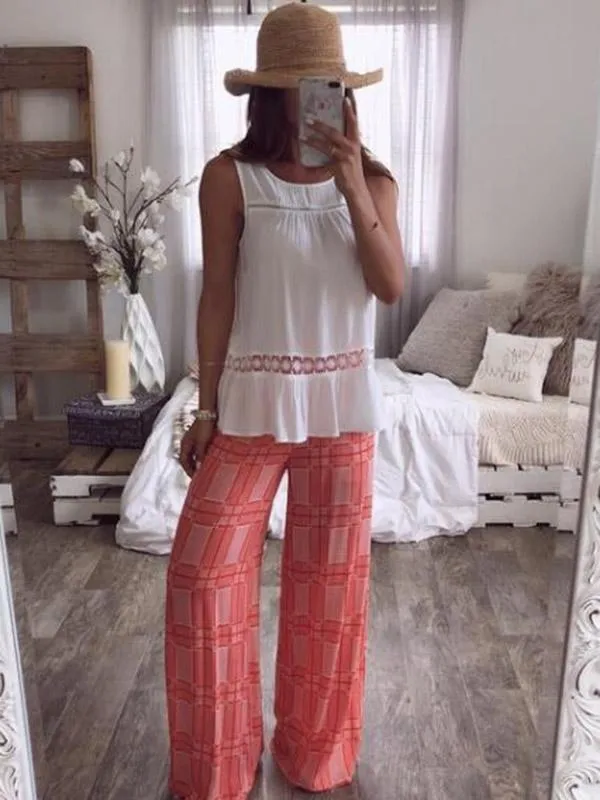 High quality Hollow Sleeveless Vests Tops