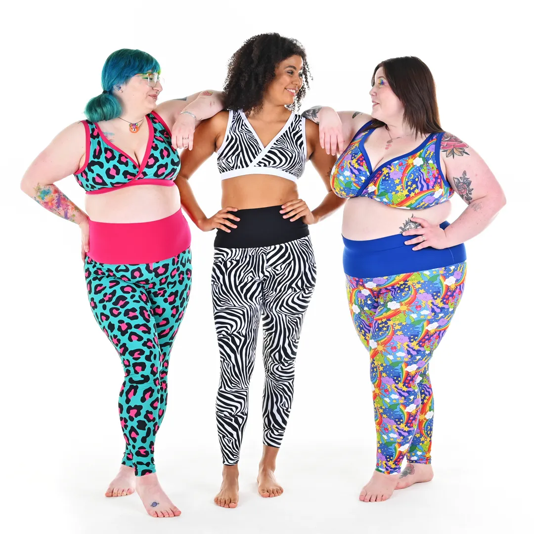 High Waist Organic Cotton Leggings - Hot Leopard