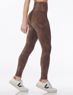 High Waist Pure Legging: Espresso Stone Dye