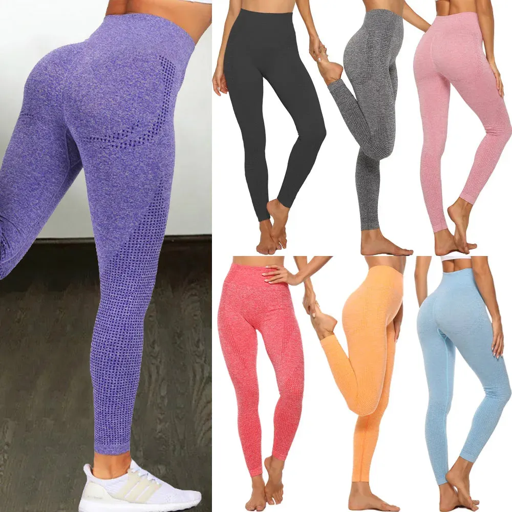 High Waist Seamless Leggings - Push Up Yoga Pants for Women