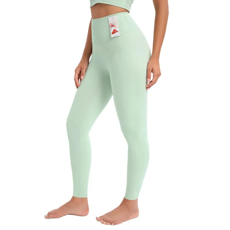 High Waist Seamless Yoga Pants for Women - Lycra Stretch Workout Leggings