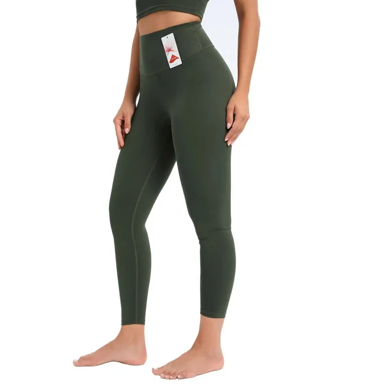 High Waist Seamless Yoga Pants for Women - Lycra Stretch Workout Leggings