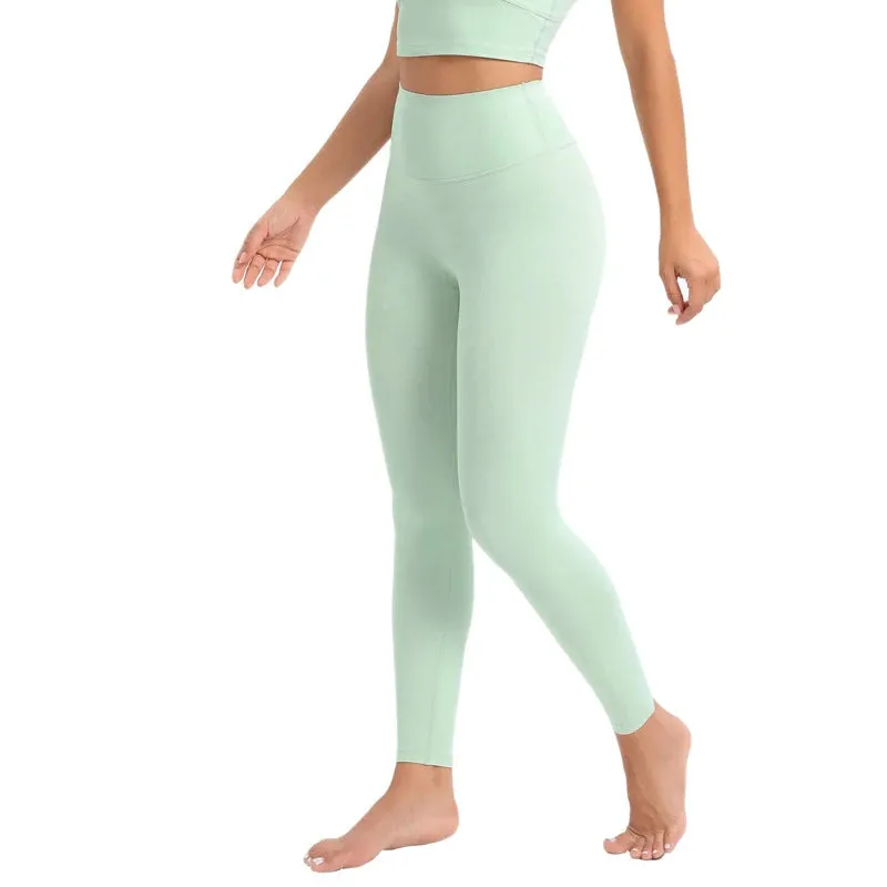 High Waist Seamless Yoga Pants for Women - Lycra Stretch Workout Leggings