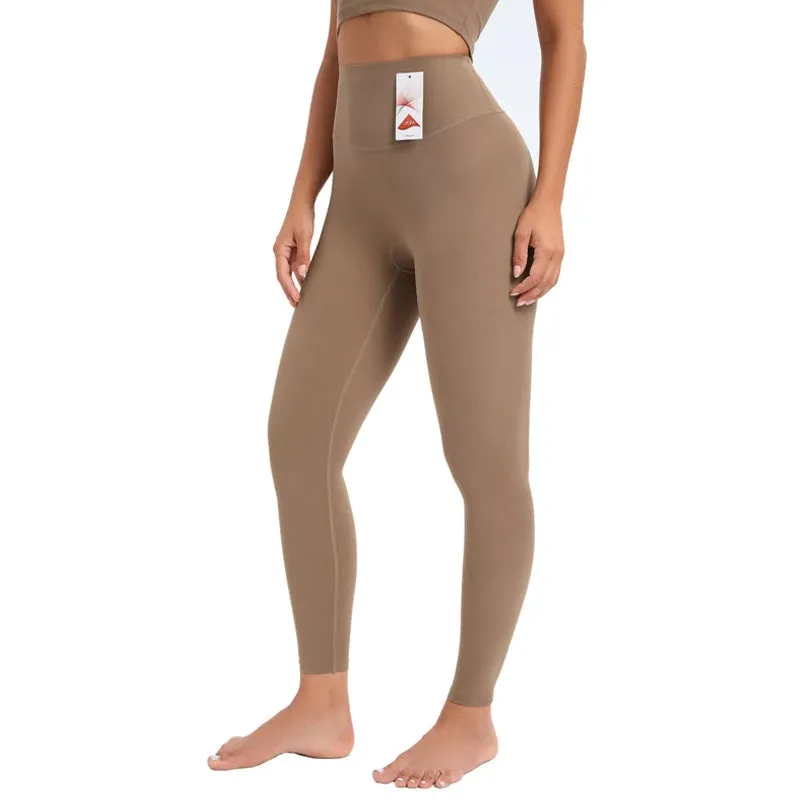 High Waist Seamless Yoga Pants for Women - Lycra Stretch Workout Leggings