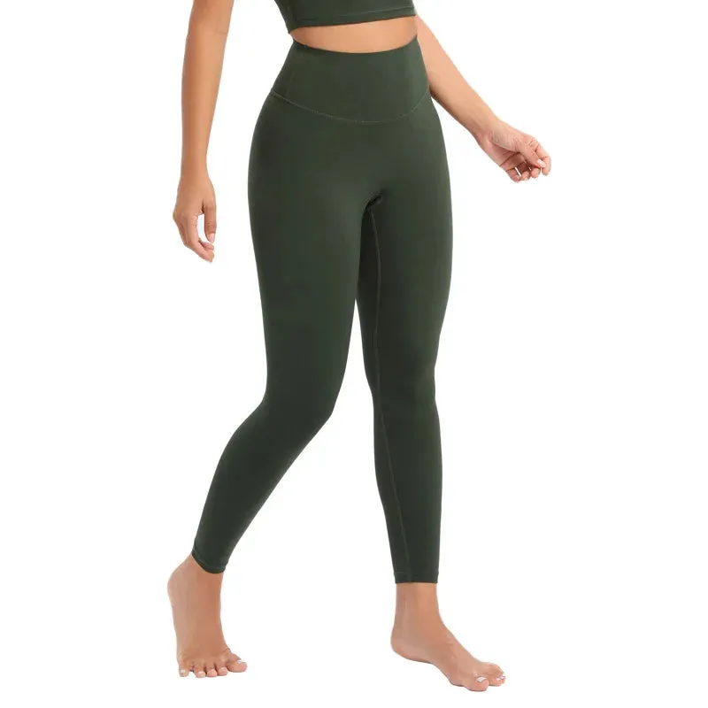 High Waist Seamless Yoga Pants for Women - Lycra Stretch Workout Leggings