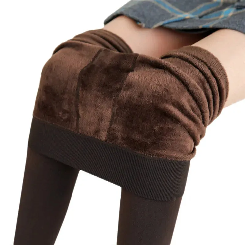 High Waist Velvet Winter Leggings
