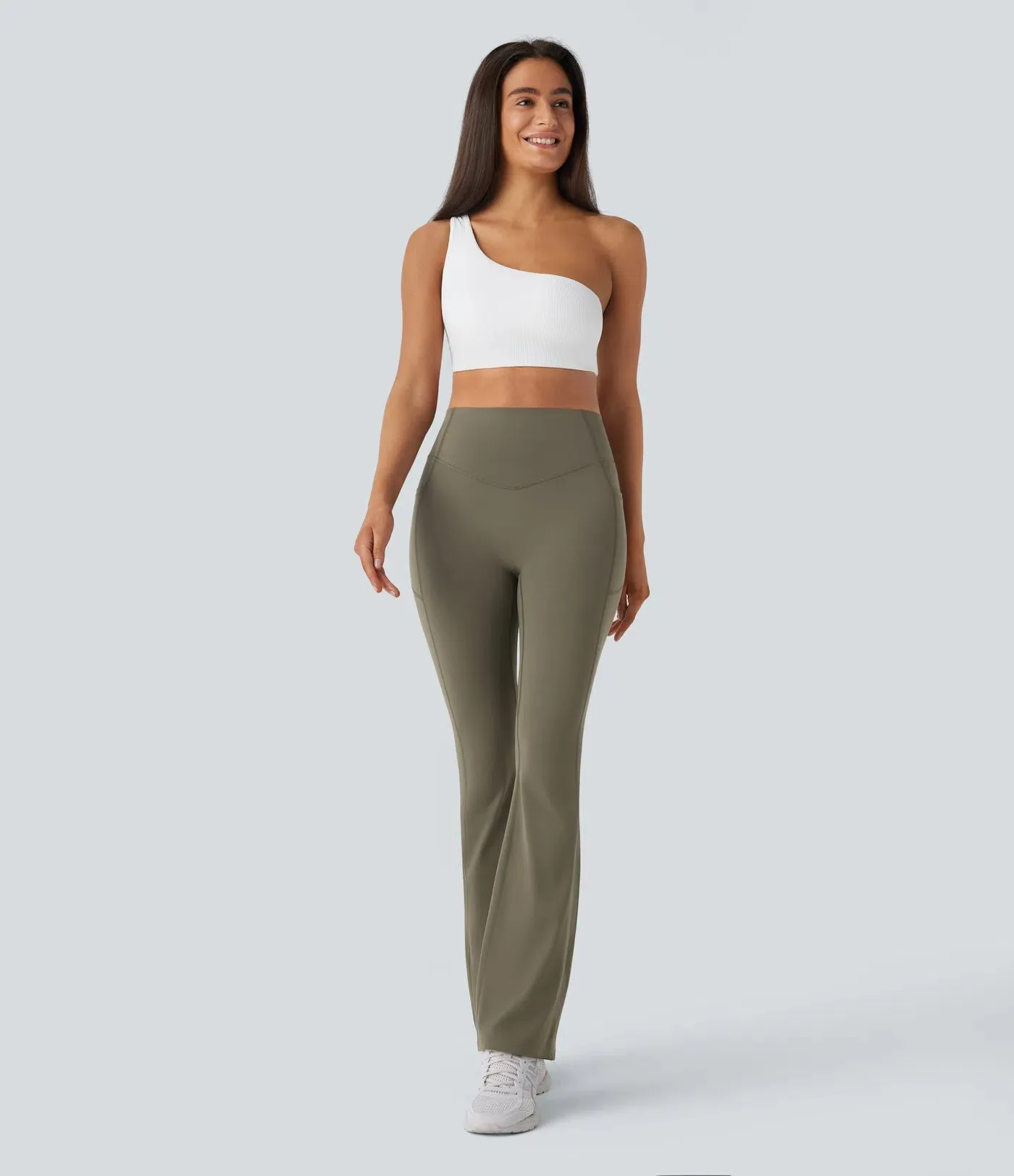 High-Waisted Bootcut Leggings