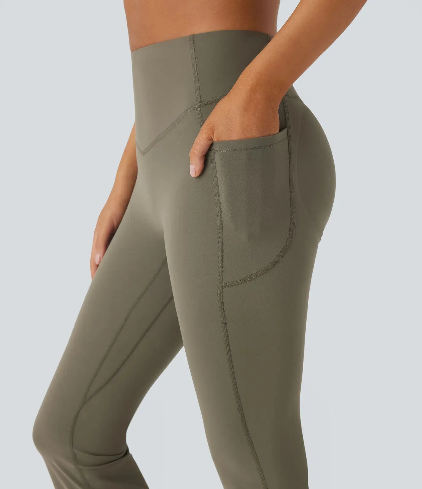 High-Waisted Bootcut Leggings