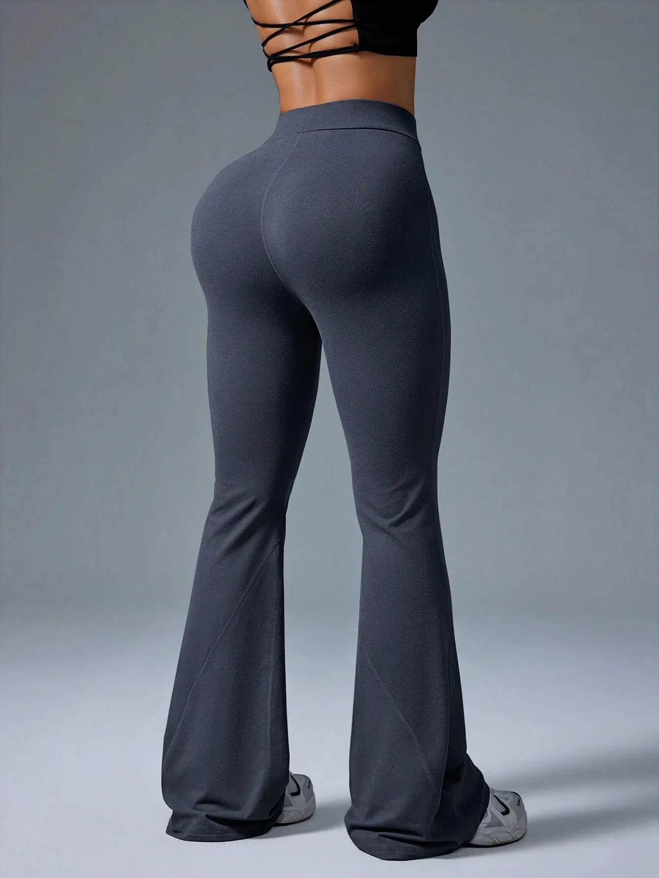 High Waisted Flared Leggings