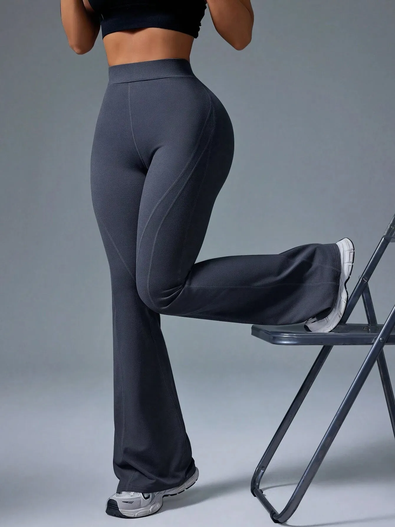 High Waisted Flared Leggings