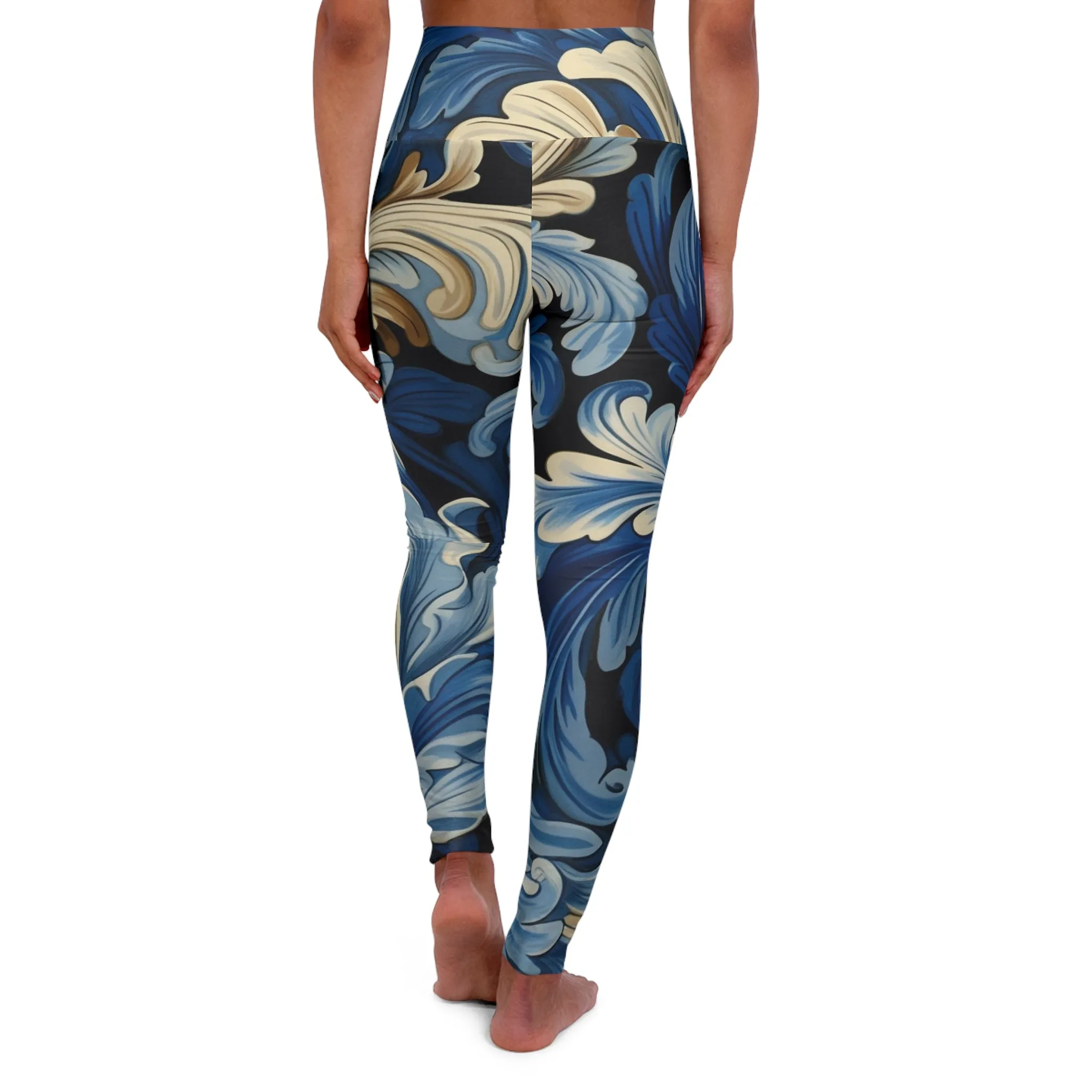High Waisted Leggings - Florentine Fresco