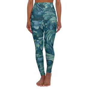 High Waisted Leggings - Hamlin Leiden Jacobean